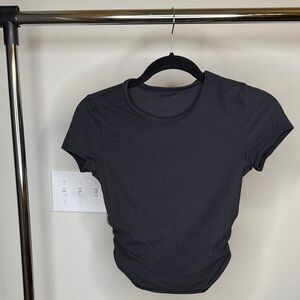 Lululemon All It Takes-Twist Ribbed Short Sleeve Shirt